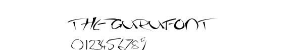 Fuente thegurufont.ttf