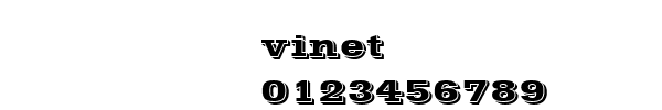 Fuente vinet.ttf