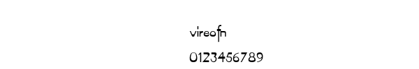 Fuente vireofn.ttf