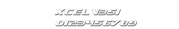 Fuente xcelv3si.ttf