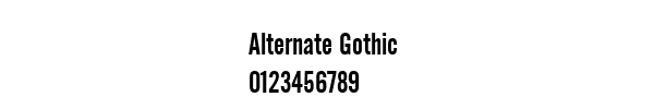 Fuente Alternate Gothic.ttf