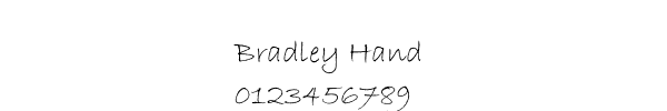 Fuente Bradley Hand.ttf