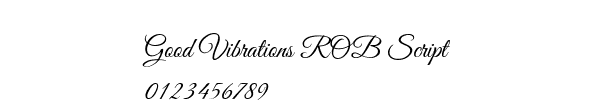 Fuente Good Vibrations ROB Script.ttf