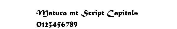 Fuente Matura mt Script Capitals.ttf