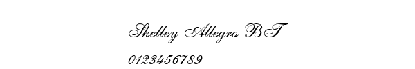 Fuente Shelley Allegro BT.ttf
