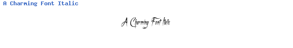 Fuente A Charming Font Italic.TTF