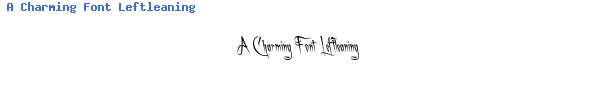 Fuente A Charming Font Leftleaning.TTF