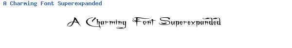 Fuente A Charming Font Superexpanded.TTF