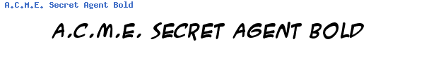 Fuente A.C.M.E. Secret Agent Bold.ttf