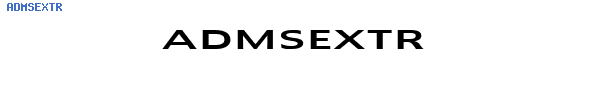 Fuente ADMSEXTR.TTF