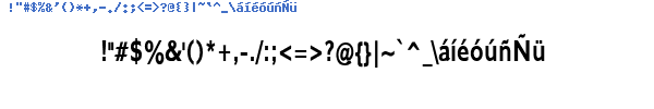 Fuente ADMSTHIB.TTF