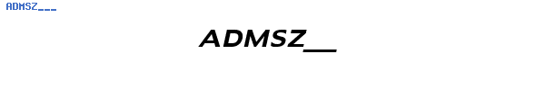 Fuente ADMSZ___.TTF