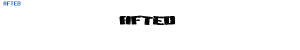 Fuente AFTED.TTF