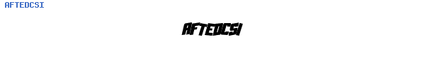 Fuente AFTEDCSI.TTF
