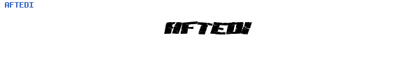 Fuente AFTEDI.TTF