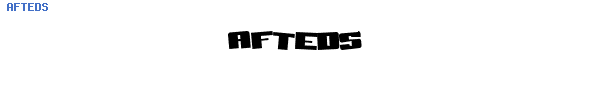 Fuente AFTEDS.TTF