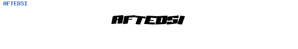 Fuente AFTEDSI.TTF