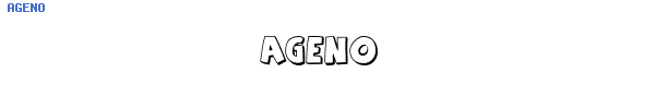 Fuente AGENO.TTF