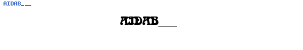 Fuente AIDAB___.TTF