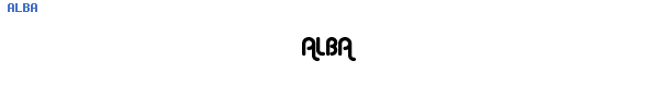 Fuente ALBA.TTF