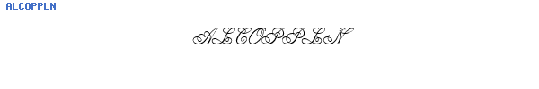 Fuente ALCOPPLN.TTF