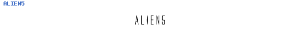 Fuente ALIEN5.TTF