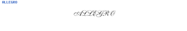 Fuente ALLEGRO.TTF