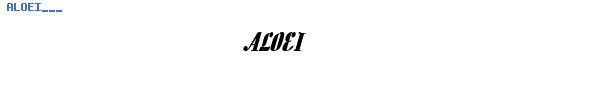 Fuente ALOEI___.TTF