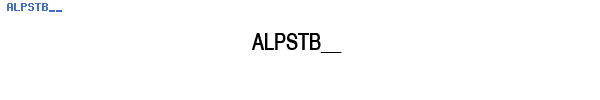 Fuente ALPSTB__.TTF