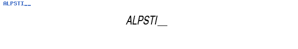 Fuente ALPSTI__.TTF