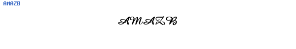 Fuente AMAZB.TTF