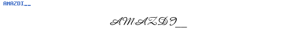 Fuente AMAZDI__.TTF