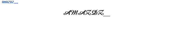 Fuente AMAZDZ__.TTF