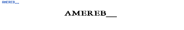 Fuente AMEREB__.TTF