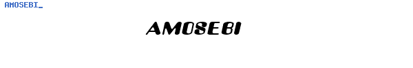 Fuente AMOSEBI_.TTF