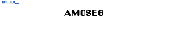 Fuente AMOSEB__.TTF