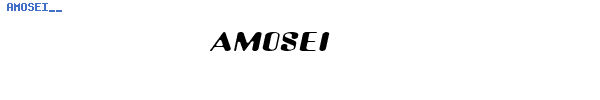 Fuente AMOSEI__.TTF