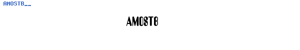 Fuente AMOSTB__.TTF
