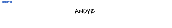 Fuente ANDYB.TTF