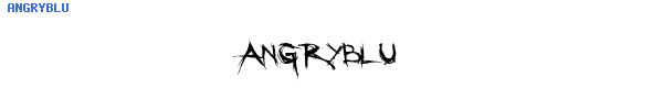 Fuente ANGRYBLU.TTF