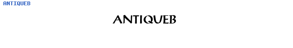 Fuente ANTIQUEB.TTF