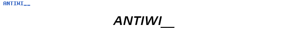 Fuente ANTIWI__.TTF