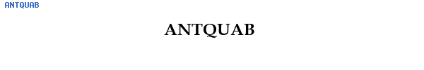 Fuente ANTQUAB.TTF