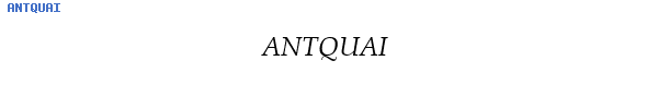 Fuente ANTQUAI.TTF