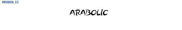 Fuente ARABOLIC.TTF