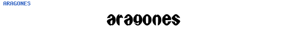 Fuente ARAGONES.TTF