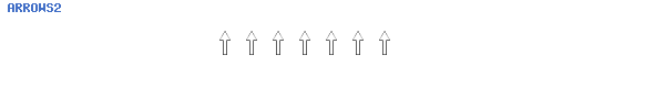 Fuente ARROWS2.TTF