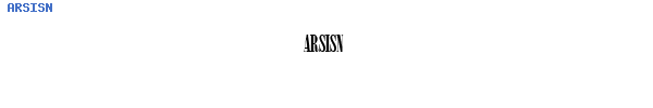 Fuente ARSISN.TTF