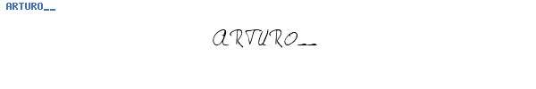Fuente ARTURO__.TTF