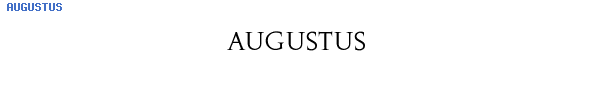 Fuente AUGUSTUS.TTF